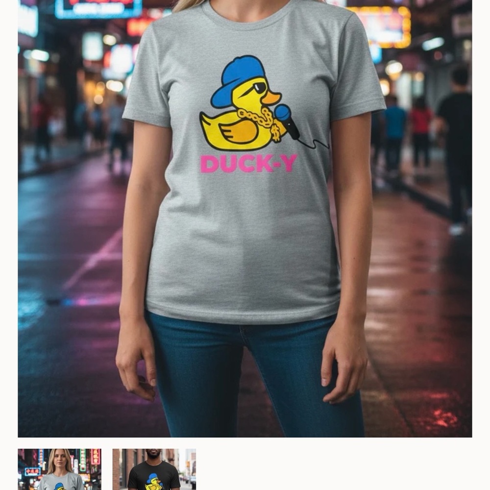 GREEN DUCK-Y RAPPER UNISEX T-SHIRT